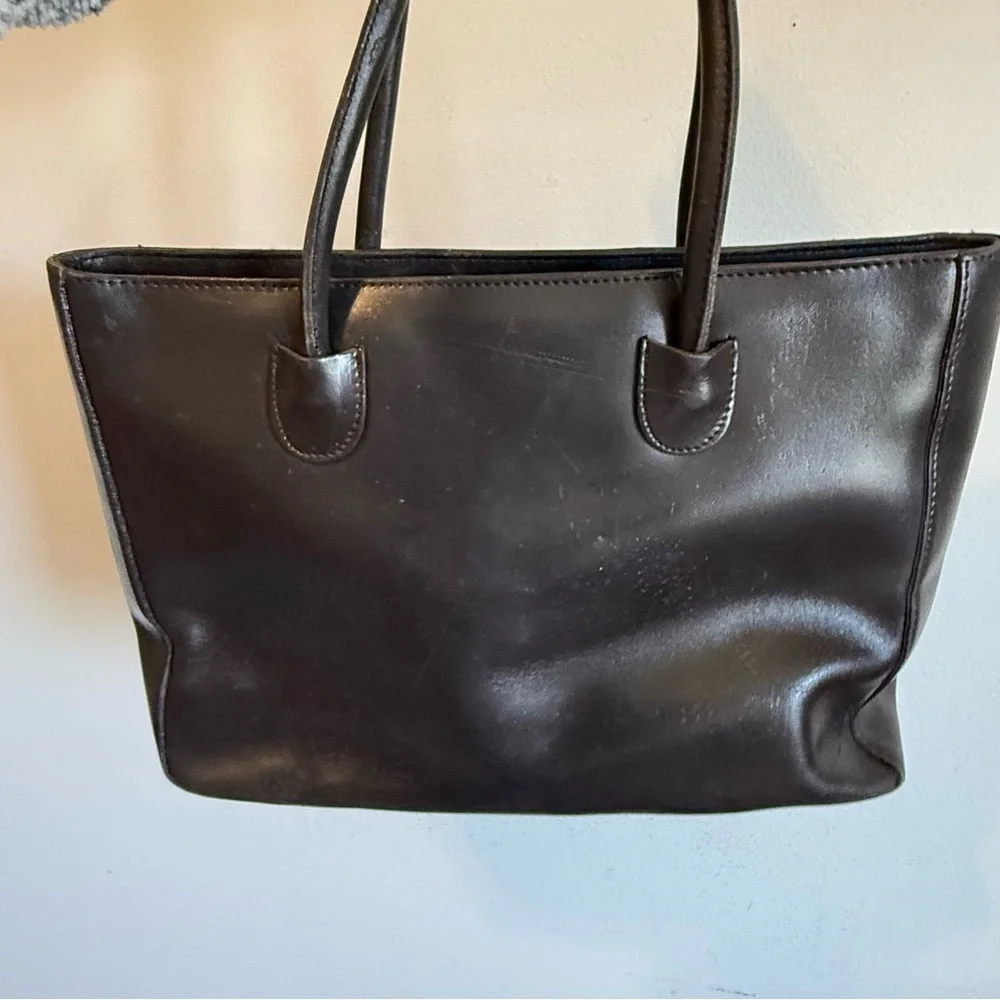 Besozzi Franco Genuine Leather Made Italy Tote Bag Color Brown